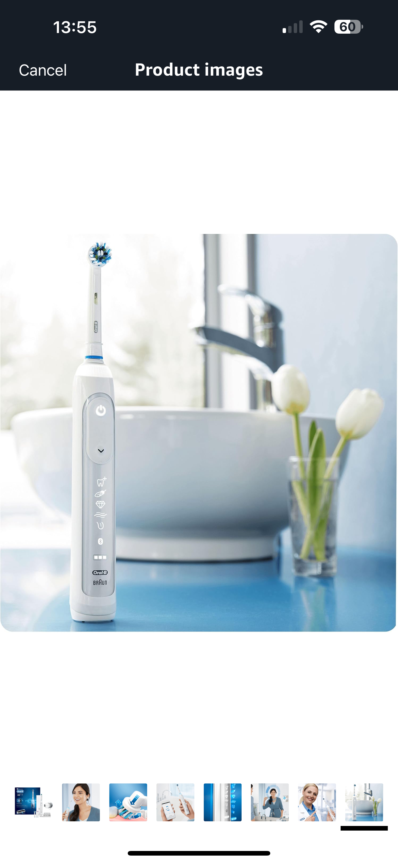 Oral-B Genius 9000N Electric Toothbrush with Positioning Technology, White