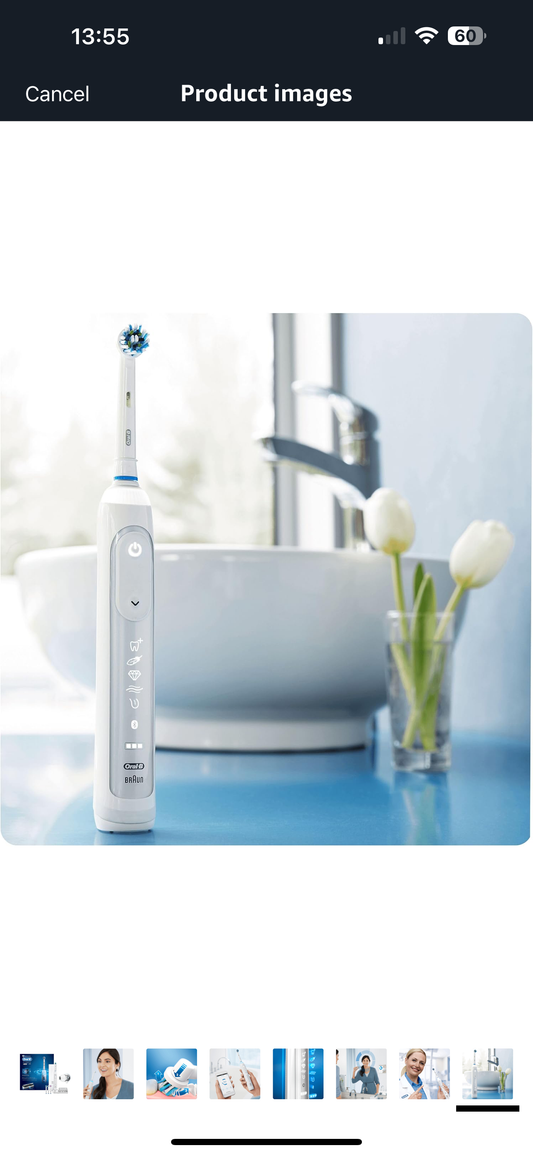 Oral-B Genius 9000N Electric Toothbrush with Positioning Technology, White