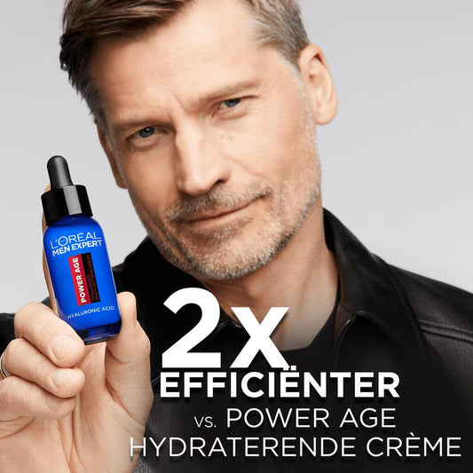 2x L'Oreal Paris Men Expert Power Age Serum Hyaluronzuur - 30 ML