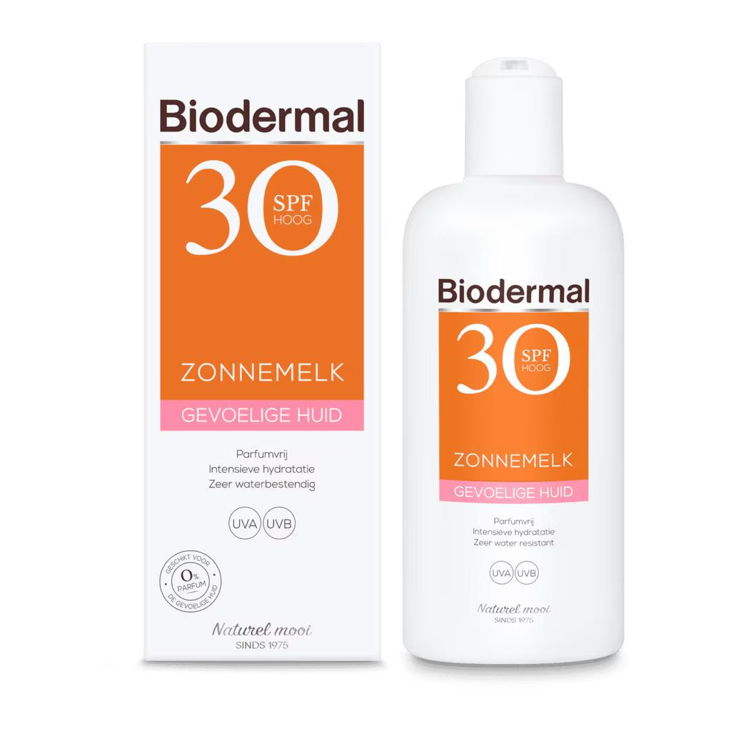 Biodermal Gevoelige Huid Zonnemelk SPF30 200 ML