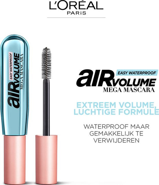 L’Oréal Paris Air Mega Volume Mascara - 01 Black Waterproof - Mega Volume