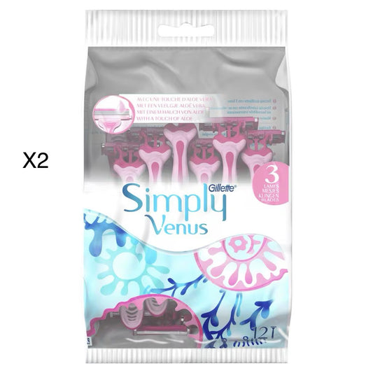 Gillette Venus Simply 3 Wegwerpmesjes 12 Suks