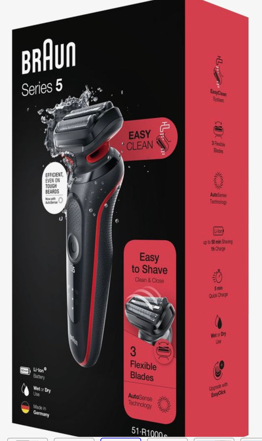 Braun Series 5 Elektrisch Scheerapparaat Mannen Rood