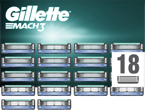 Lames de rechange Gillette Mach3 pour hommes - Lot de 18