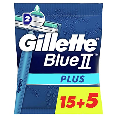 Gillette Blue II Plus Wegwerpmesjes 20 Stuks