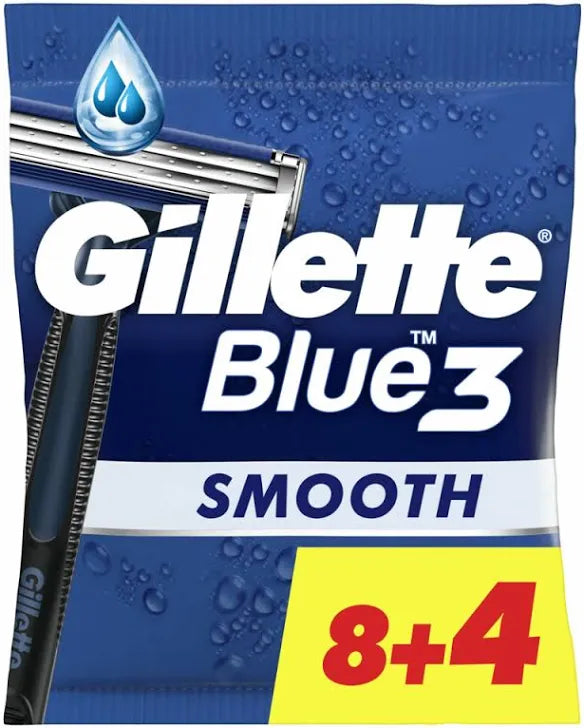 Gillette Disposable Razors Blue III 12 Pieces