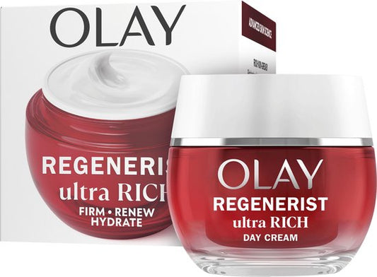 Olay Regenerist Dagcrème - Ultra Rich hydraterende crème met niacinamide - peptiden en sheaboter - 50ml
