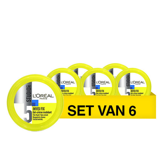 L'Oréal Paris Studio Line Invisi Fix Crème gel - 6 x 150 ml voordeelverpakking