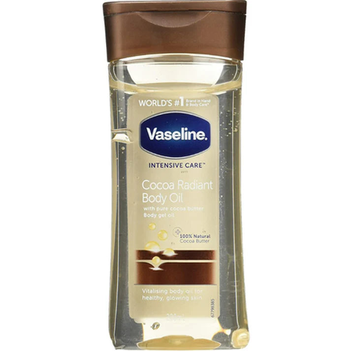 Huile gel pour le corps Vaseline – Nourrit et hydrate les peaux sèches (200 ml) 