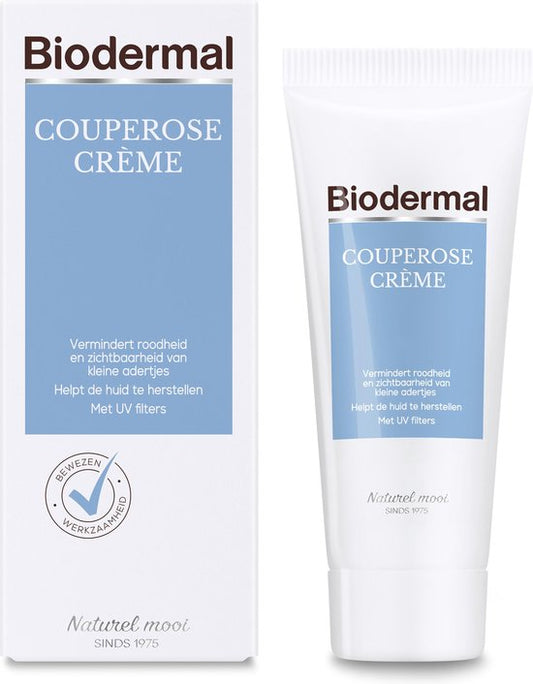 Crème de jour Biodermal Couperose - Prévient la visibilité de la rosacée - 30 ml 