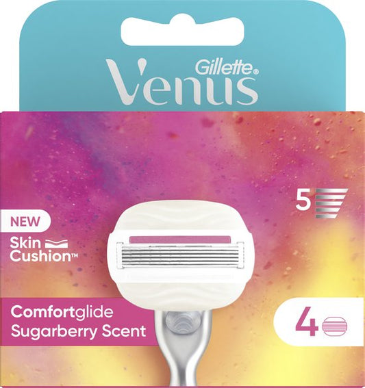 Gillette Venus Scheermesjes Comfortglide Sugarberry - 4 Navulmesjes