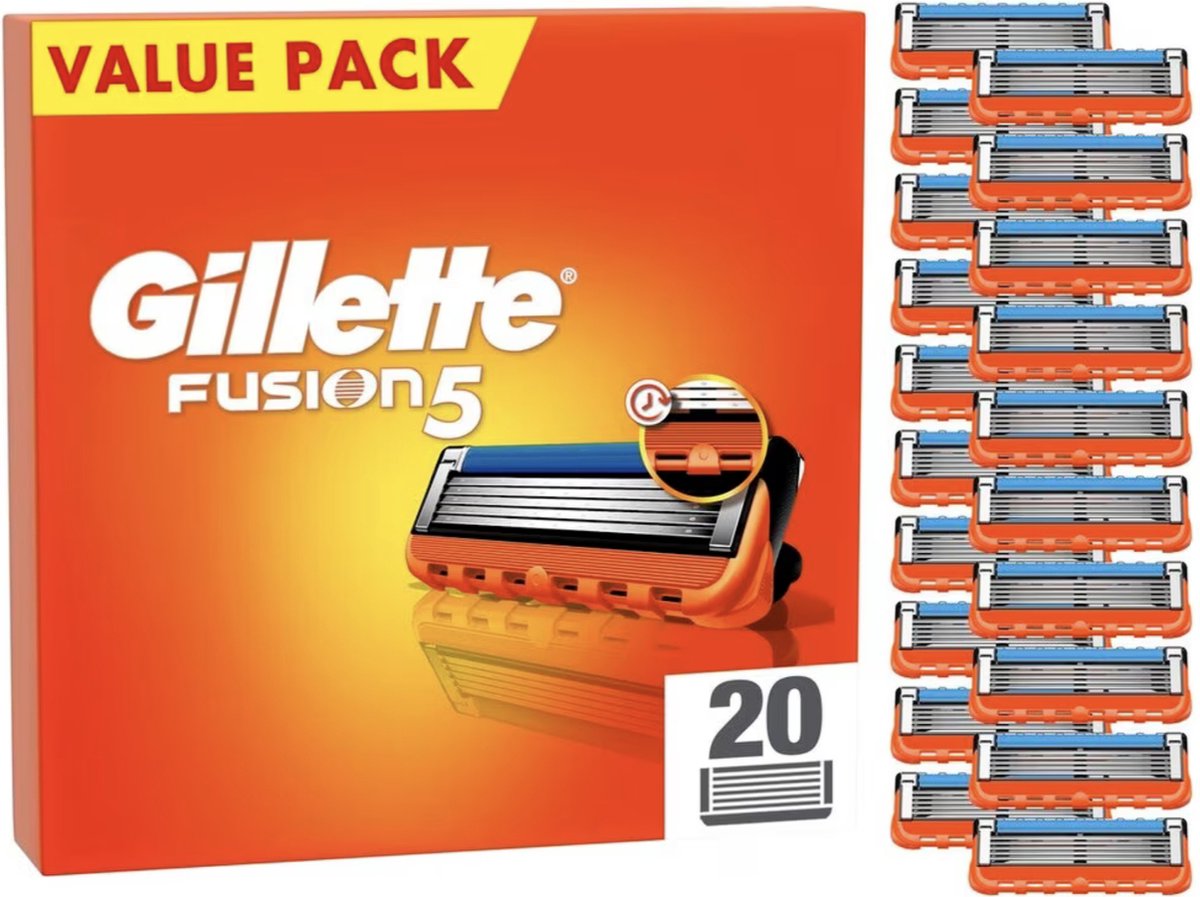 Gillette Fusion 5 - Scheermesjes - 20 stuks