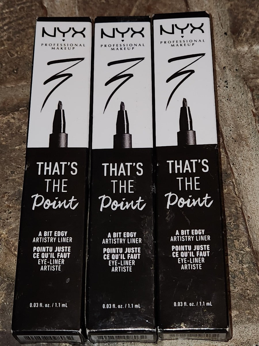 3x NYX Professional Makeup - That's the Point Eyeliner -A Bit Edgy