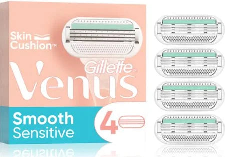 Gillette Venus Sensitive Smooth Vervangingskoppen 4 stuks